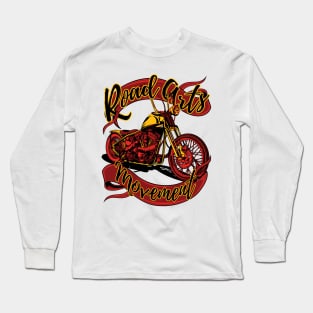 Road arts movement, old school bike, art on road, biker lover Long Sleeve T-Shirt